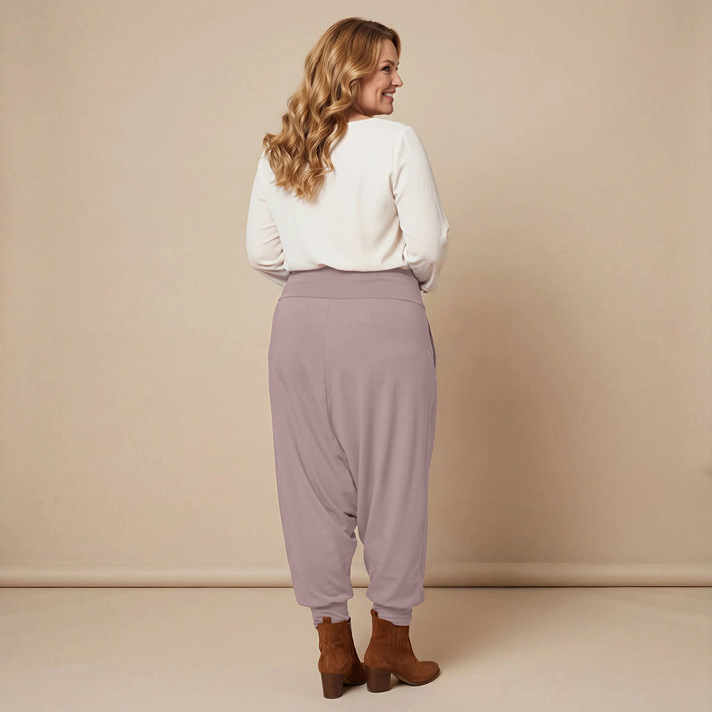 Harembroek katoen-stretch met bloemenprint – Boris Industries