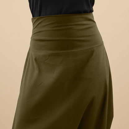 Harembroek in katoenmix met hoge tailleband | Boris Industries