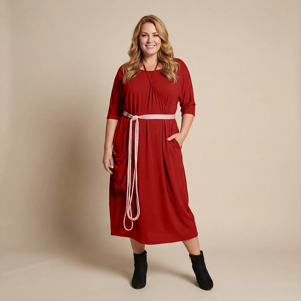 Boris Industries – Übergroßes T-Shirt-Kleid in Schwarz mit Tasche