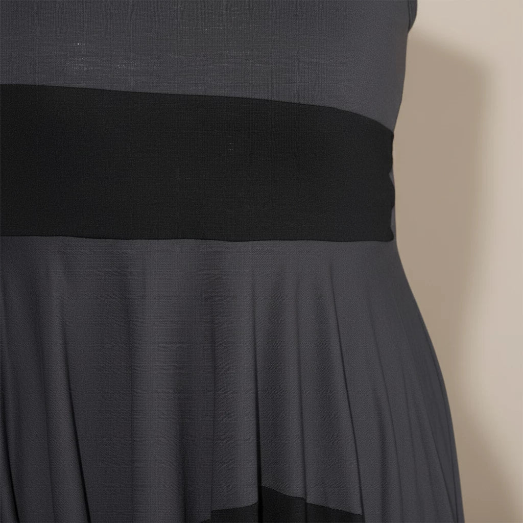 Jurk Met Unieke Blokkleuren Van Rekbaar Katoen – Boris Industries