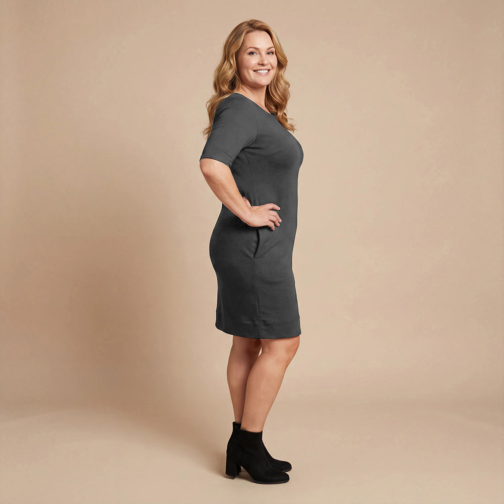 Boris Industries Kjole Halv Erme Meryl Svart