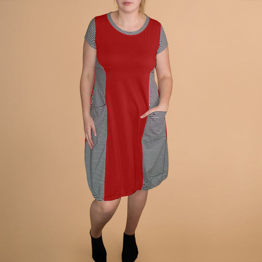 Jurk Streep Korte Mouw – Boris Industries