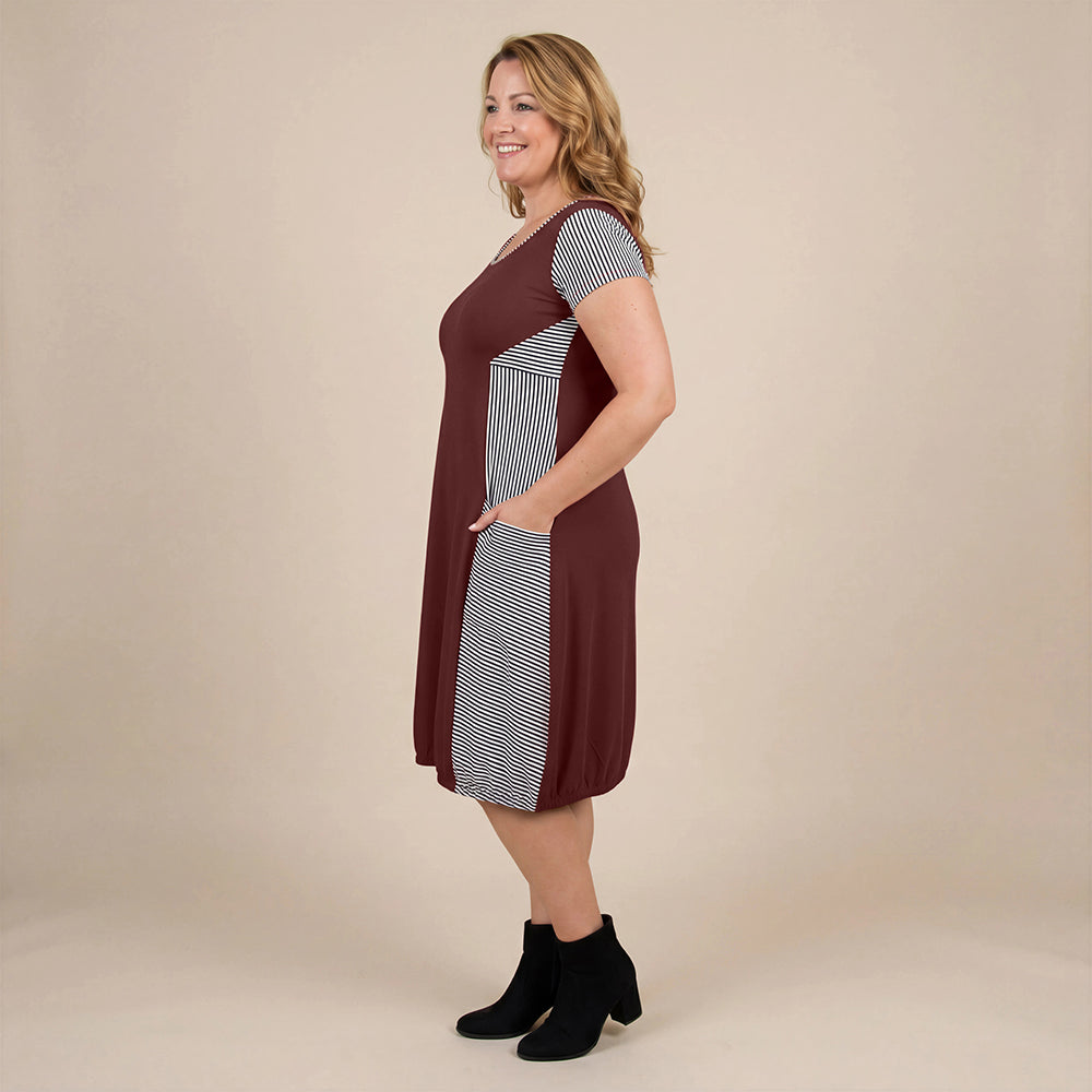 Boris Industries Kjole Stripes Korte Ermer