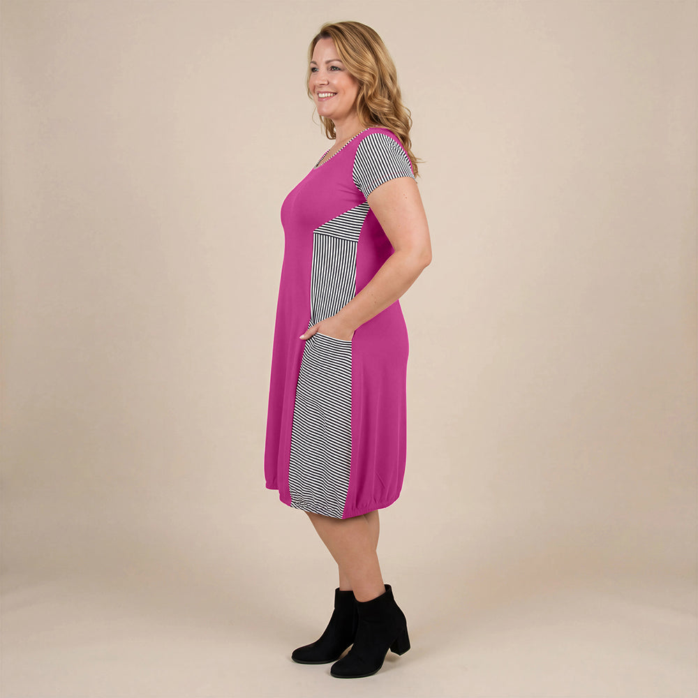 Boris Industries Kjole Stripes Korte Ermer