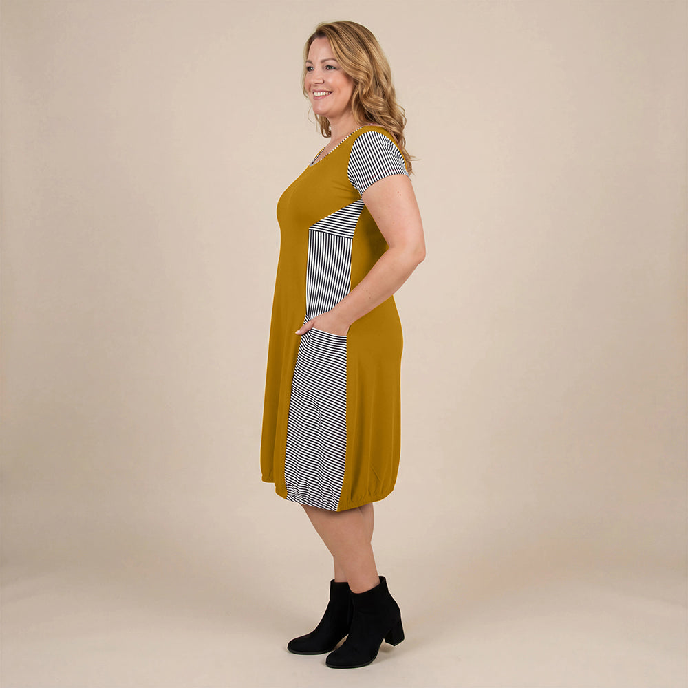 Boris Industries Kjole Stripes Korte Ermer