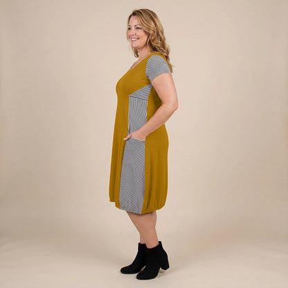 Boris Industries Kjole Stripes Korte Ermer