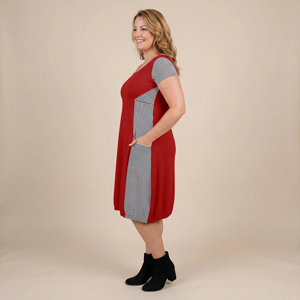 Boris Industries Kjole Stripes Korte Ermer