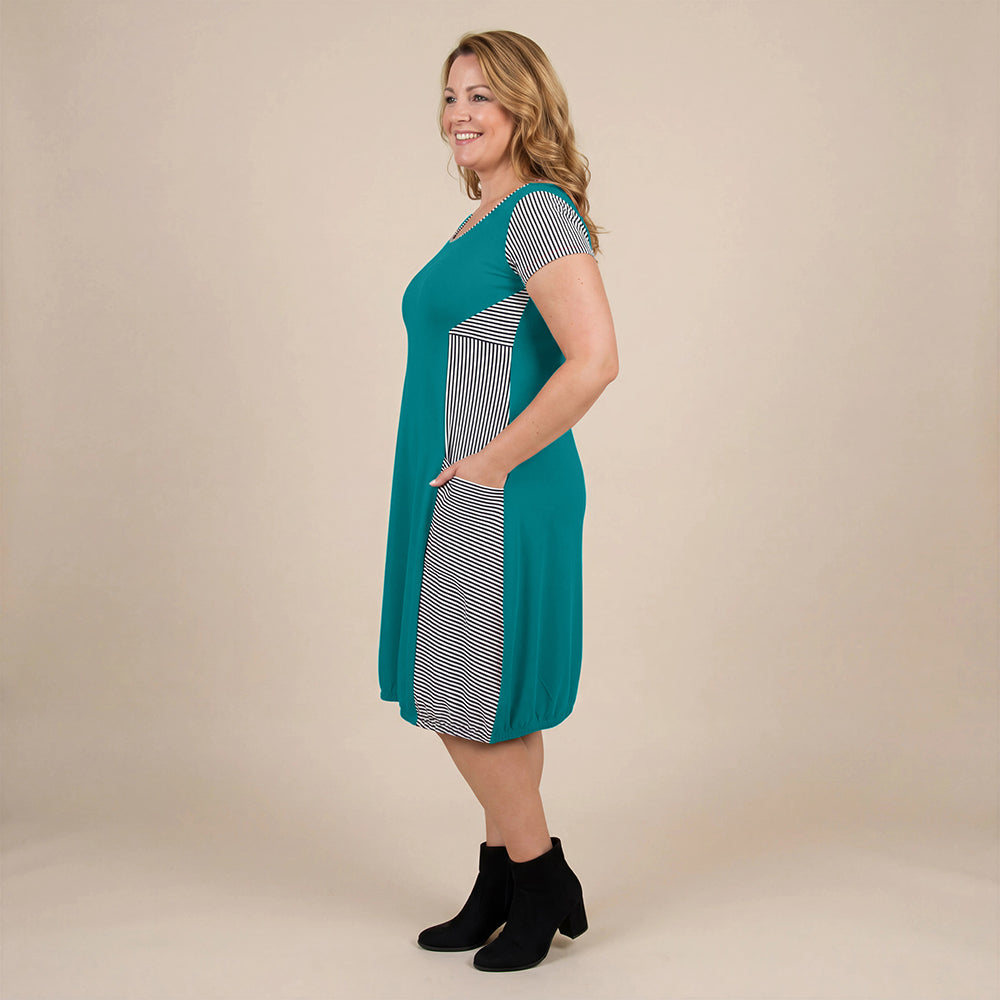 Boris Industries Kjole Stripes Korte Ermer