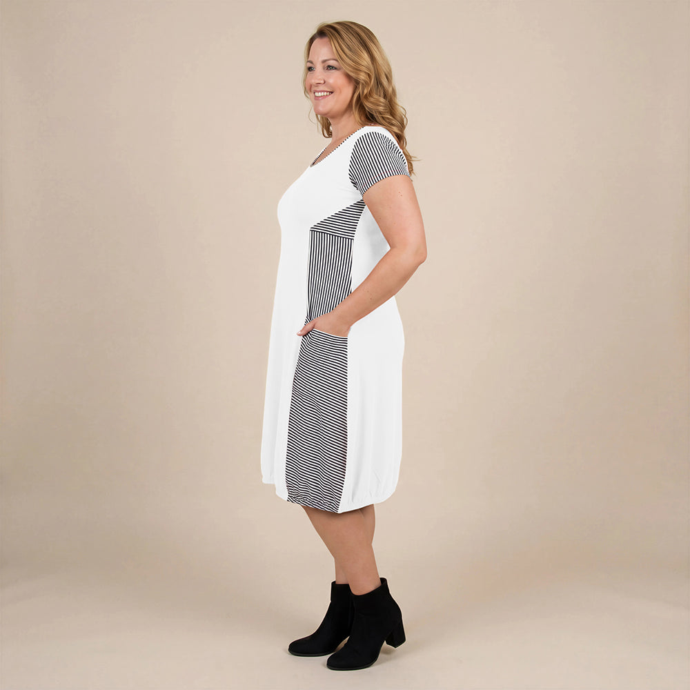 Boris Industries Kjole Stripes Korte Ermer