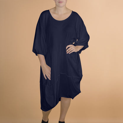 Jurk Wijde Ballonvorm Met Stiksel One Size – Boris Industries