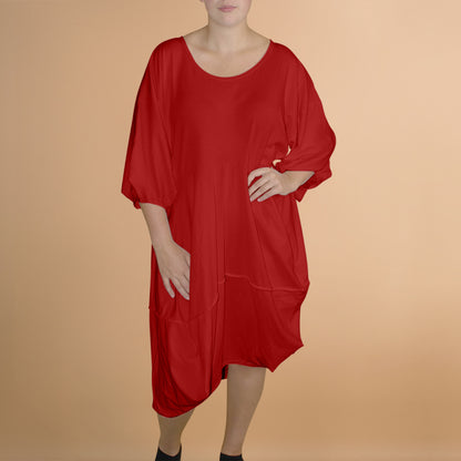 Jurk Wijde Ballonvorm Met Stiksel One Size – Boris Industries