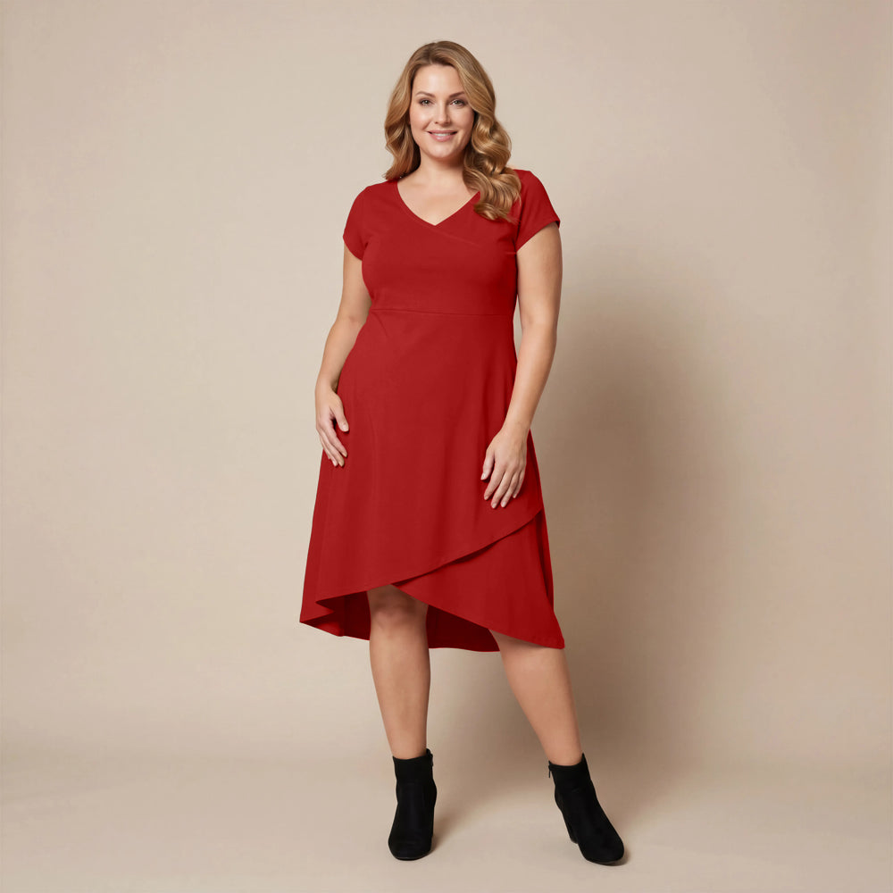 Boris Industries Elbise Çapraz V-yaka