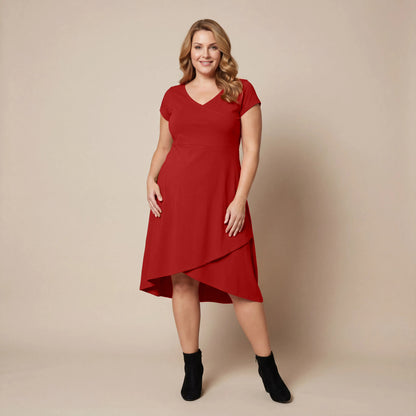 Boris Industries Elbise Çapraz V-yaka