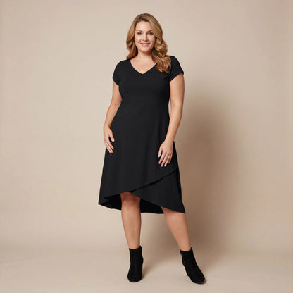 Boris Industries Elbise Çapraz V-yaka