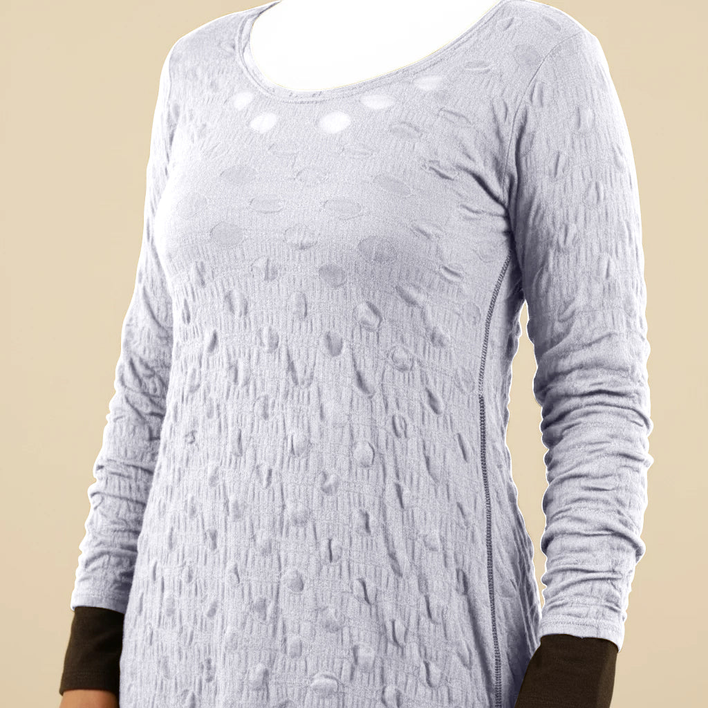 Jurkje mesh met balletjesmotief & lange mouwen | Boris Industries