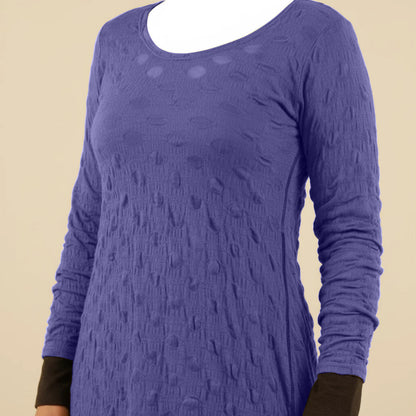 Jurkje mesh met balletjesmotief & lange mouwen | Boris Industries