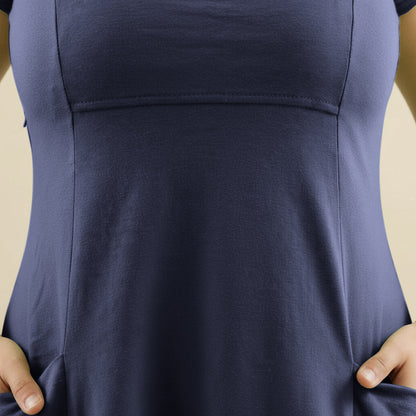 Boris Industries Kjole V-hals Korte Ermer