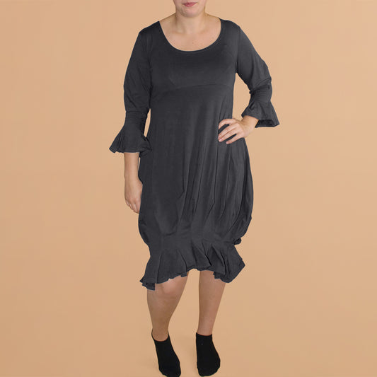 Jurk met Vastgestikte Plooien – Boris Industries