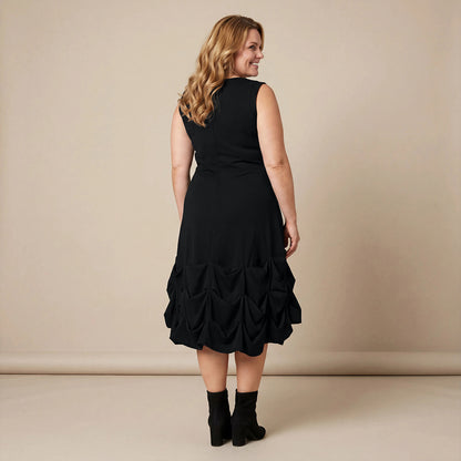 Boris Industries Kjole Plisseringer Viskose Svart