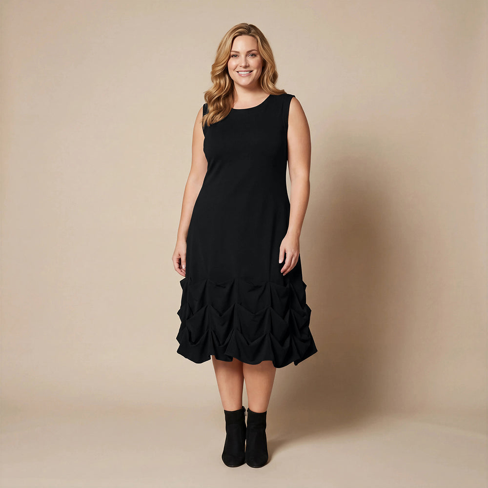 Boris Industries Kjole Plisseringer Viskose Svart