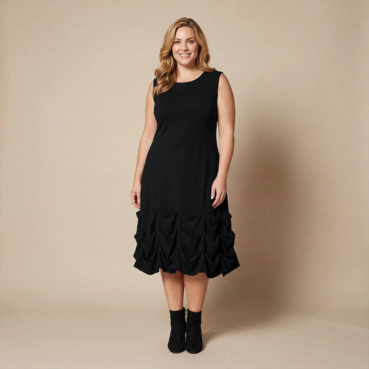 Boris Industries Kjole Plisseringer Viskose Svart