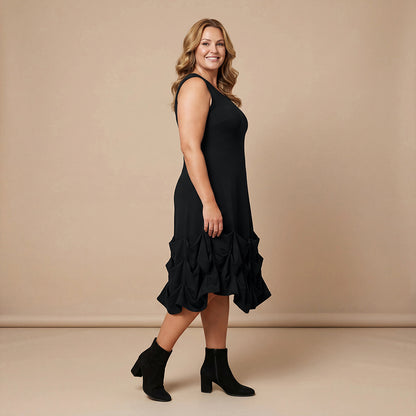 Boris Industries Kjole Plisseringer Viskose Svart