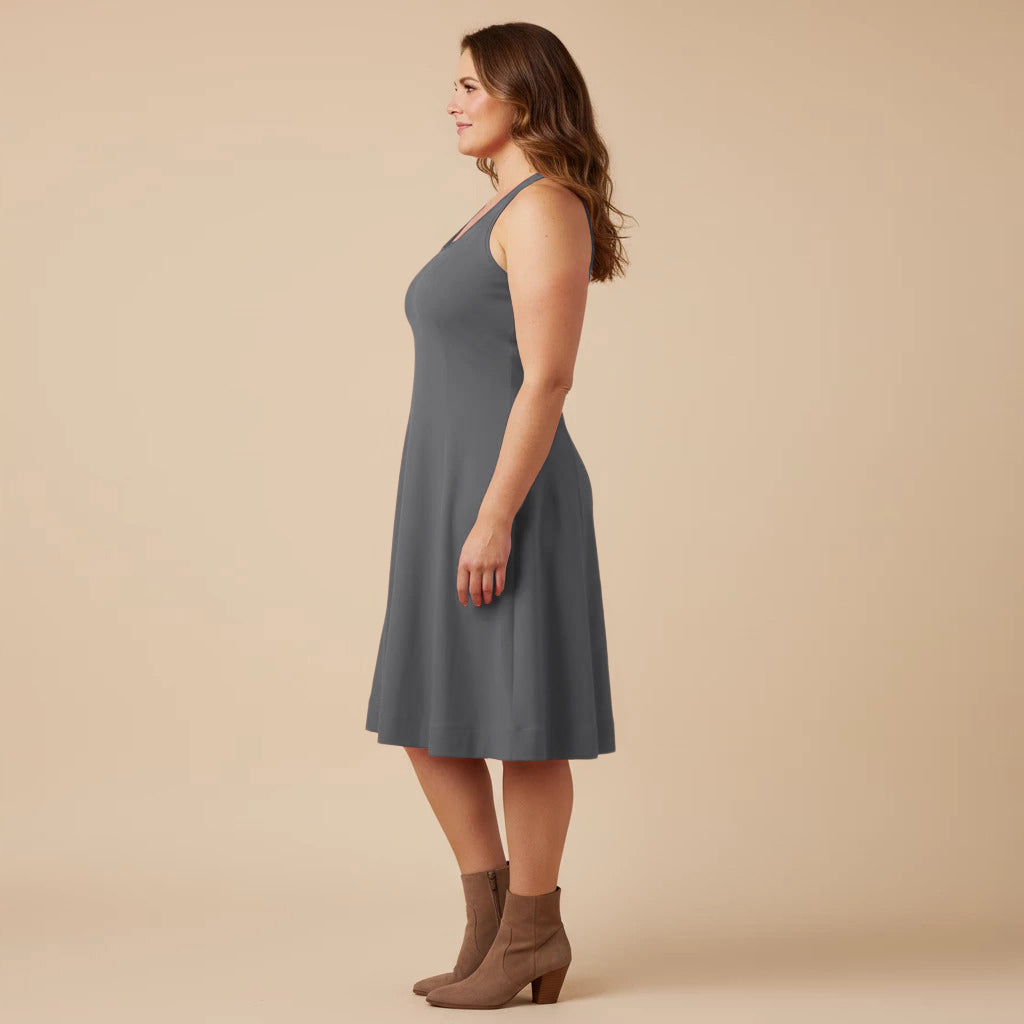 Борис Индастриз Платье Круглый Без Рукавов