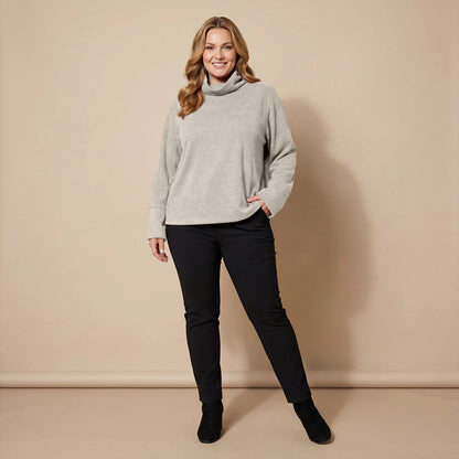 Boris Industries Pull en Fleece Large avec Col Royal