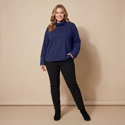 Boris Industries Pull en Fleece Large avec Col Royal