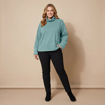 Boris Industries Pull en Fleece Large avec Col Royal