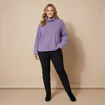 Boris Industries Pull en Fleece Large avec Col Royal