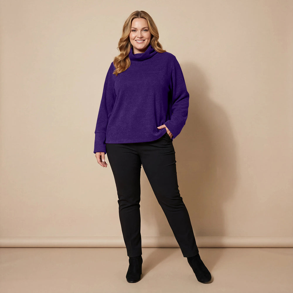 Boris Industries Pull en Fleece Large avec Col Royal