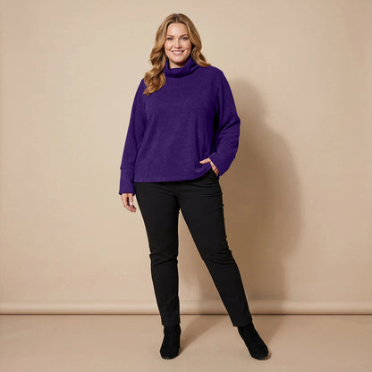 Boris Industries Pull en Fleece Large avec Col Royal