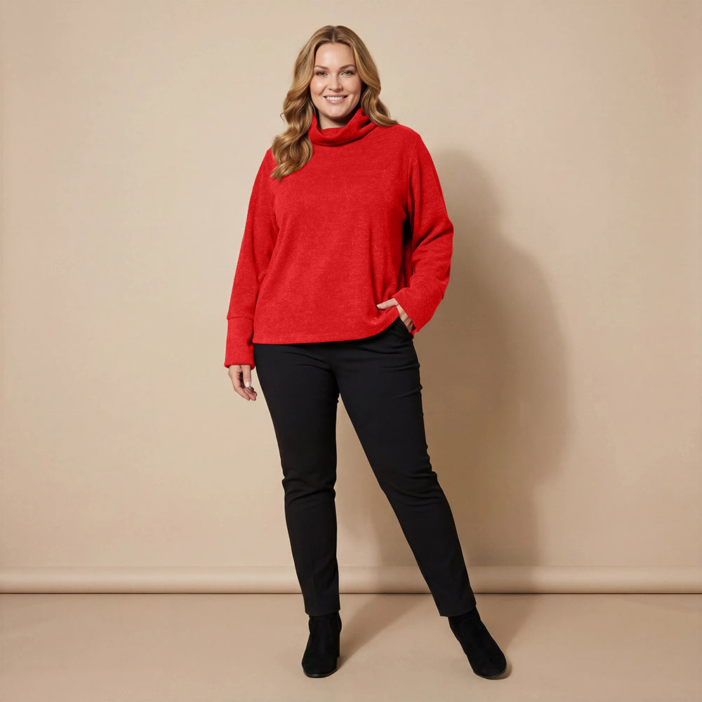 Boris Industries Pull en Fleece Large avec Col Royal