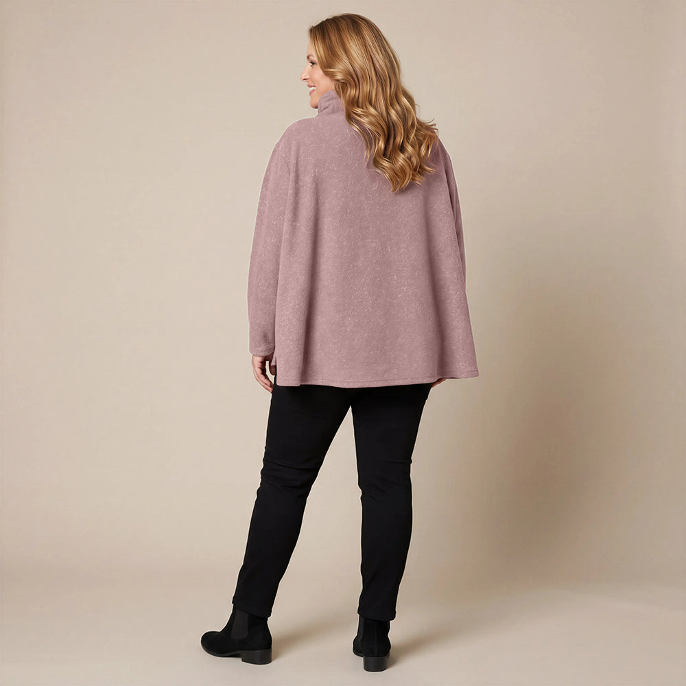 Boris Industries Pull A-ligne Fleece Mêlée