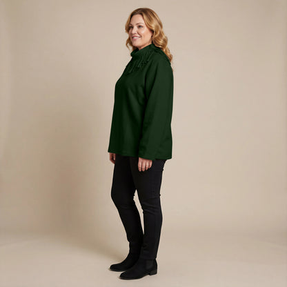 Boris Industries Pull Frange Col Polaire Mélangé