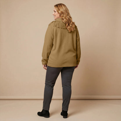 Boris Industries Pull Frange Col Polaire Mélangé