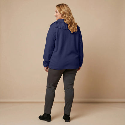 Boris Industries Pull Frange Col Polaire Mélangé