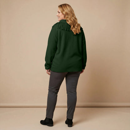 Boris Industries Pull Frange Col Polaire Mélangé