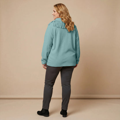 Boris Industries Pull Frange Col Polaire Mélangé