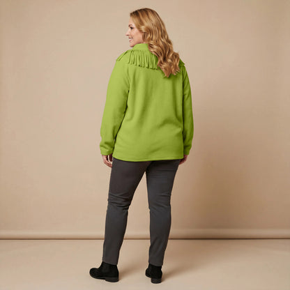 Boris Industries Pull Frange Col Polaire Mélangé