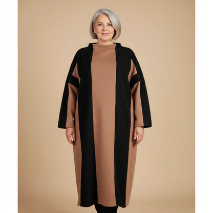 Lange Fleece Trui/Jurk Met Strepen, One Size – Boris Industries