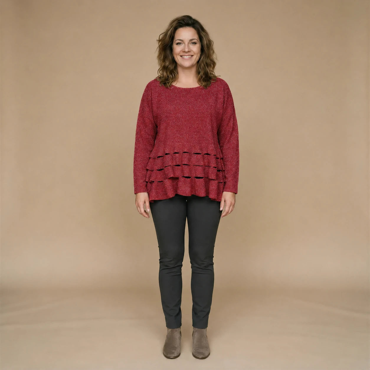 Boris Industries Maglione Cerchio Intagli Fleece Mêlee