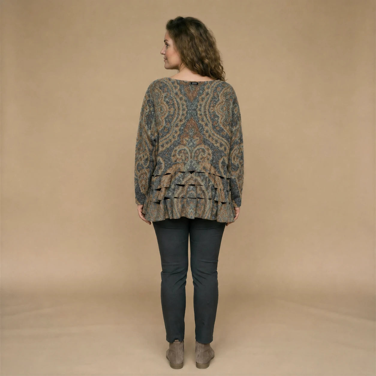 Boris Industries Maglione Cerchio Intagli Fleece Mêlee