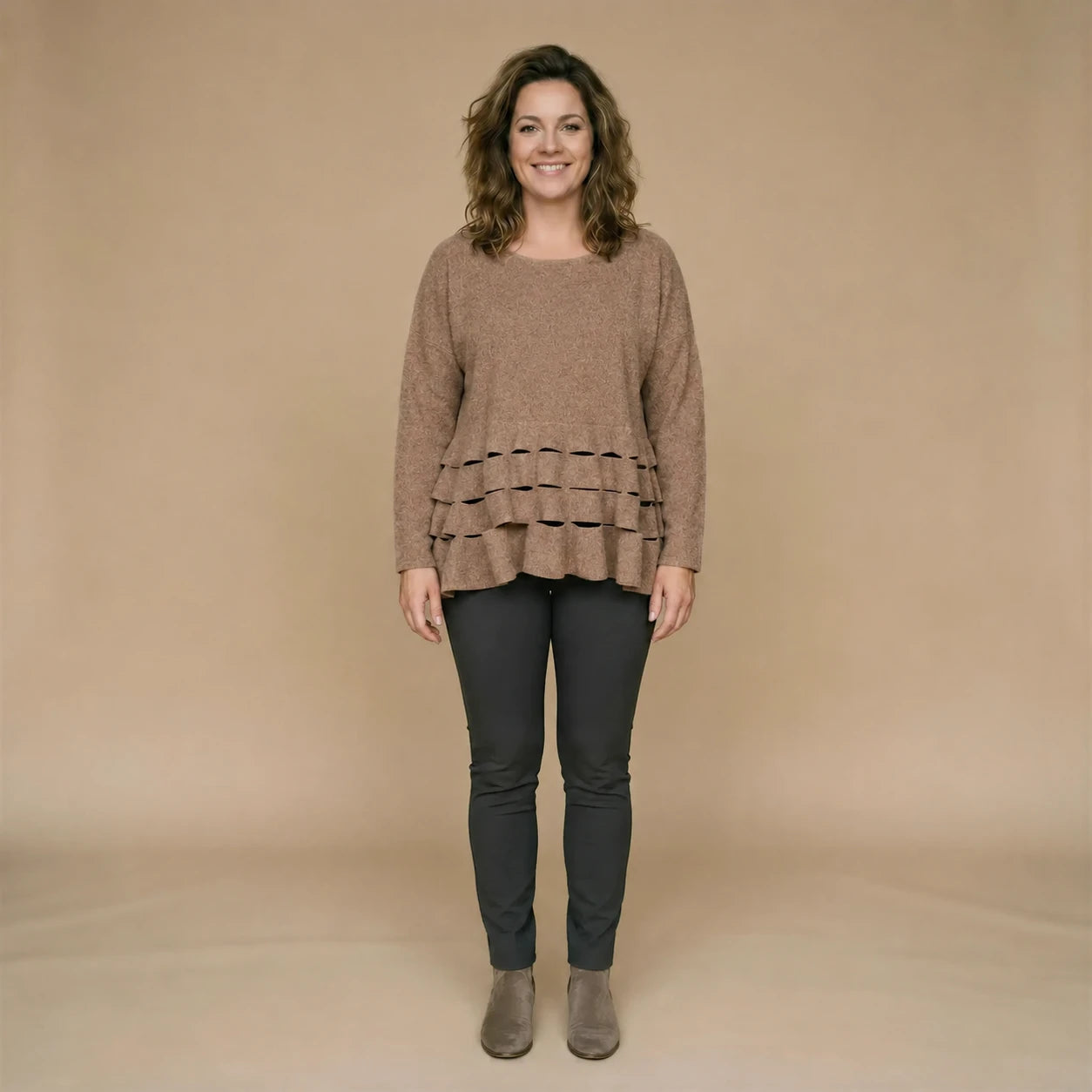 Boris Industries Maglione Cerchio Intagli Fleece Mêlee