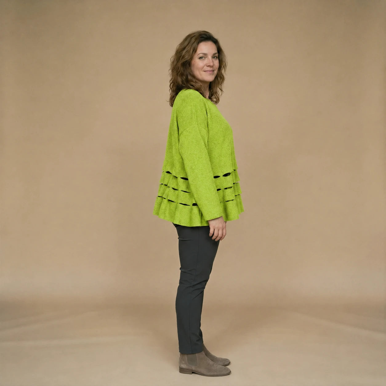 Boris Industries Maglione Cerchio Intagli Fleece Mêlee