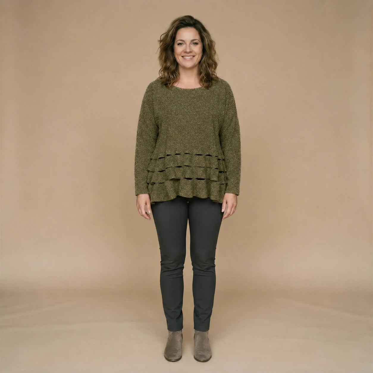 Boris Industries Maglione Cerchio Intagli Fleece Mêlee