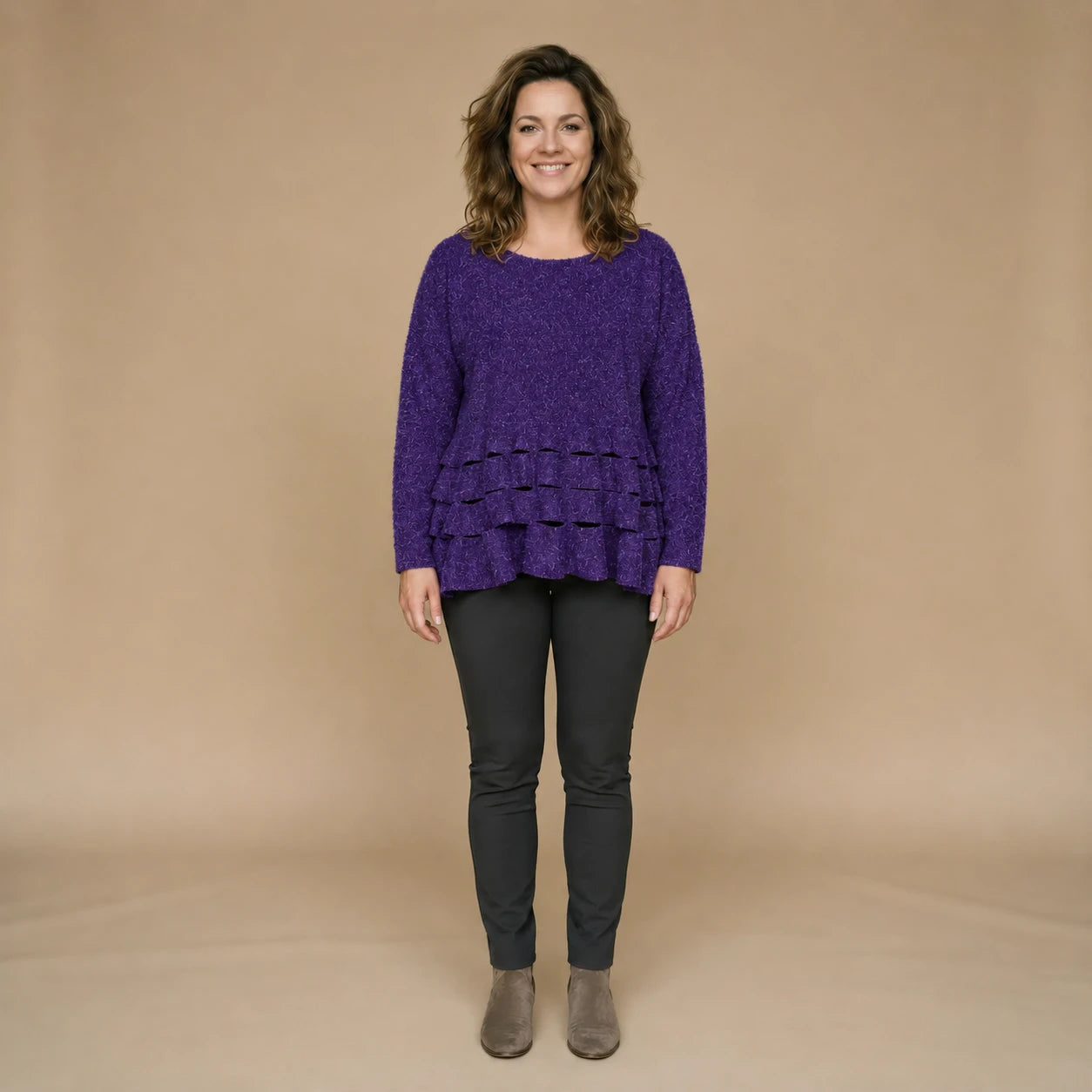 Boris Industries Maglione Cerchio Intagli Fleece Mêlee