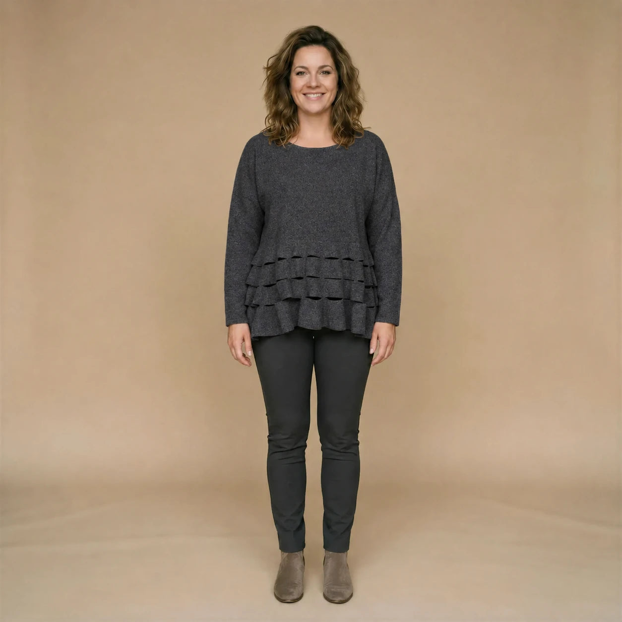 Boris Industries Maglione Cerchio Intagli Fleece Mêlee