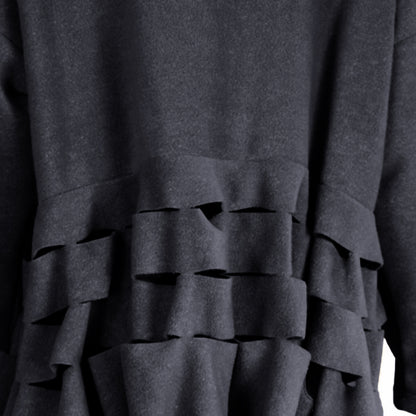 Boris Industries Pull Circulaire Découpes Fleece Mêlée